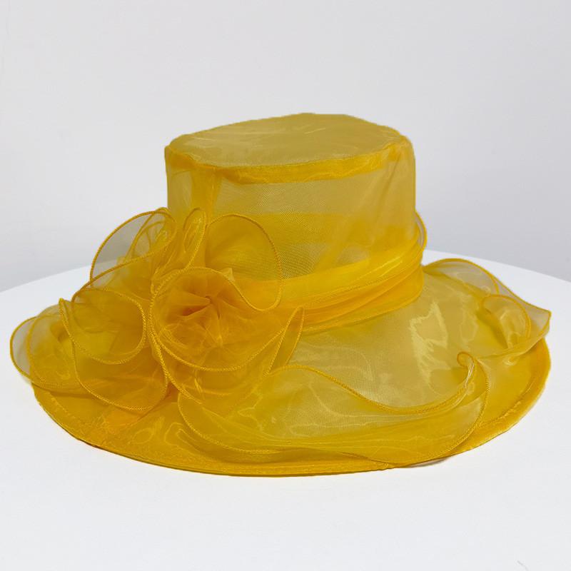Cappello a Rete Floreale Vintage Con Protezione Solare Per Donne Cappello da Sole Estivo da Spiaggia