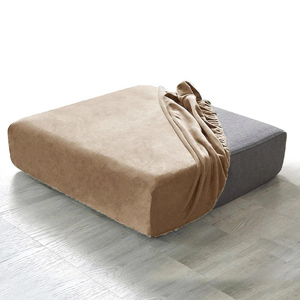 Super Soft Velvet Couch Covers for Sofas Stretchy Sofa Cover Removable Anti-dust Sofa Cover Living Room Solid Colors Pets Dogs