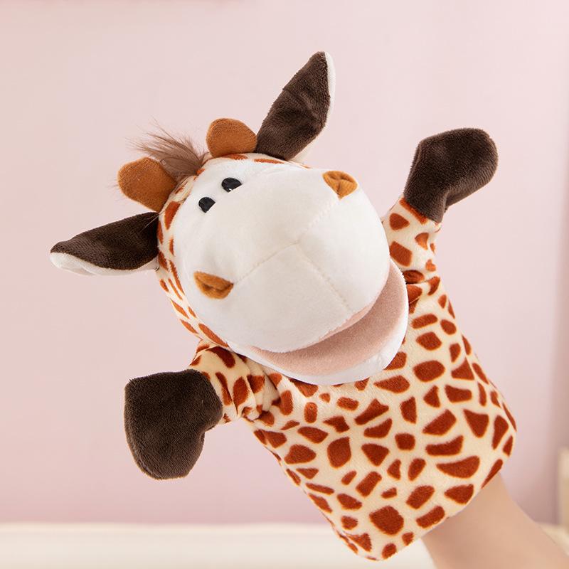 Hand Puppet Toy Animal Hand Soothing Doll Show Lion Can Open Mouth Animal Doll Kindergarten Lecture Props