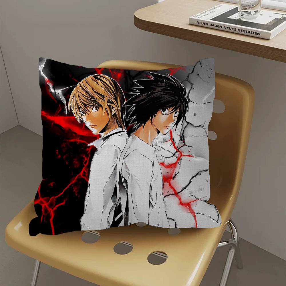 Classic Anime Death Note Pillowcase Toon Gift Cushion Cover Bedroom Home Sofa Chair Seat Decor Pillow Case