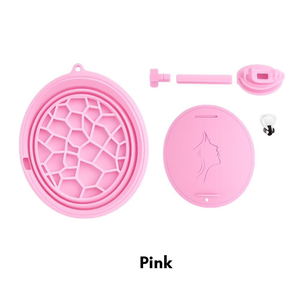 Silicone Ice Bath Tub Bucket Relief Stress Breathable Version Ice Washbowl  Travel розовый