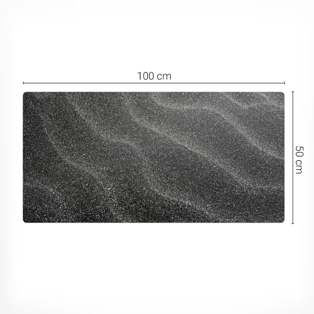 Winylowa Mata Ochronna Z Nowoczesnym Wzorem Falujące Wzory Piasku 100X50 Cm