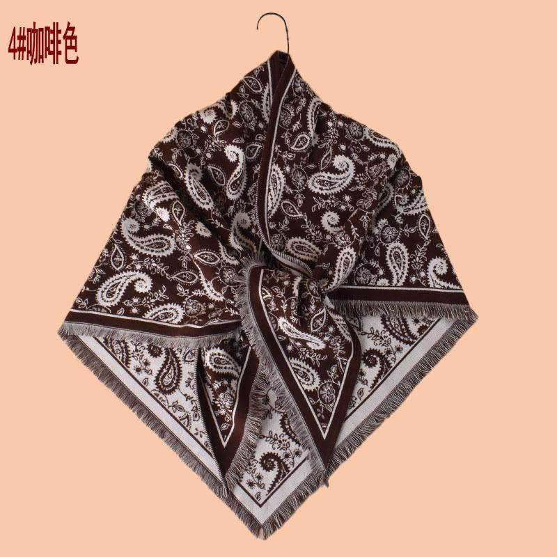Autumn and winter new paisley cashew fringed imitation cashmere triangle scarf thermal scarf shawl fashion spot wholesale