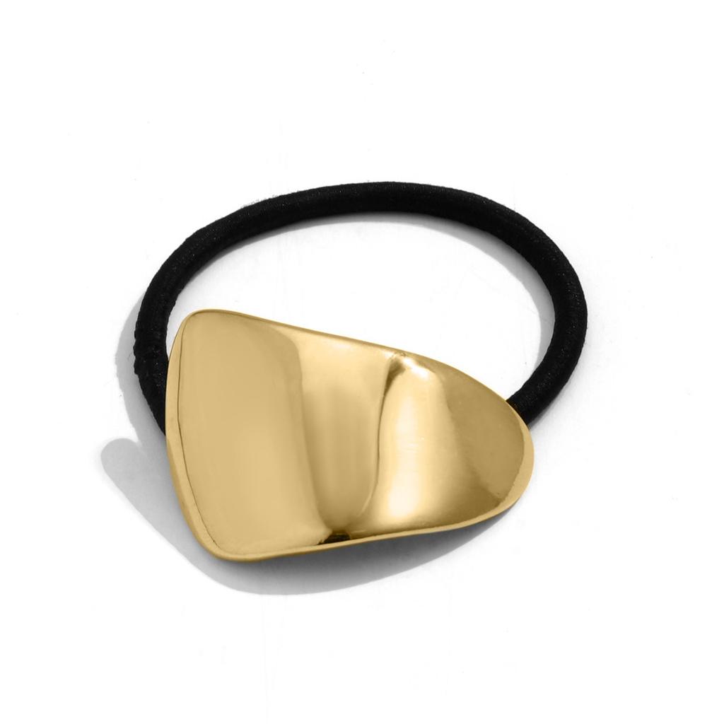 Personalized Metal Smooth Elastic Hair Band Female, Versatile Cold Wind Geometric Square Headdress Hair Accessories