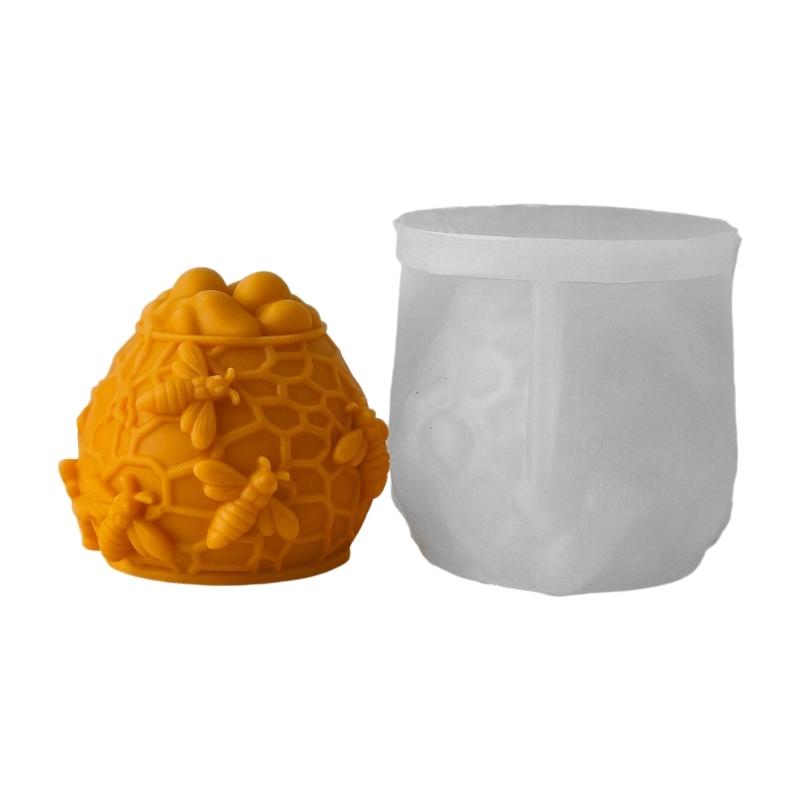 High Temperatures Resistant Silicone Candle Mould for Honeycombs Candle and Soap Making With Realistic Texture