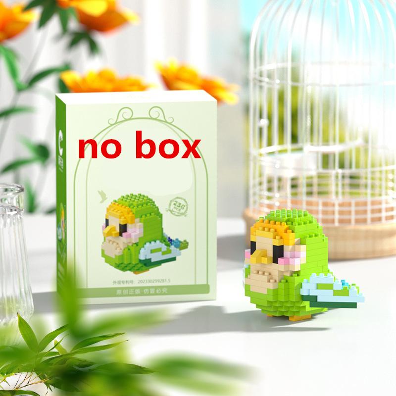 Kawaii Bird Series Micro Particle Building Blocks Cute Colorful Parrot Model DIY Bricks Decor Toys For Children Christmas Gifts