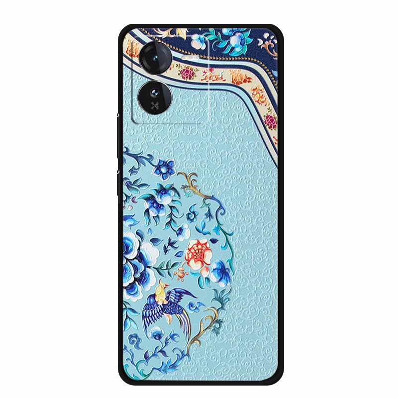 3D Emboss Case For Vivo iQOO Z9 x Phone Case Shockproof Black Silicone Soft Back Cover For Vivo iQOO Z9x Y37 Pro Case Z 9 x Capa