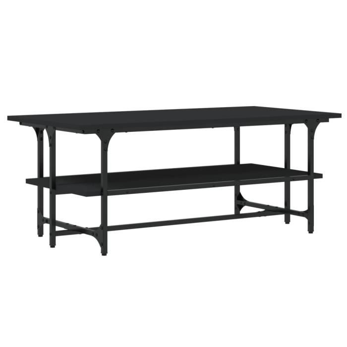 VidaXL Coffee Table Black 100x50x40 Cm Engineered Wood 835319