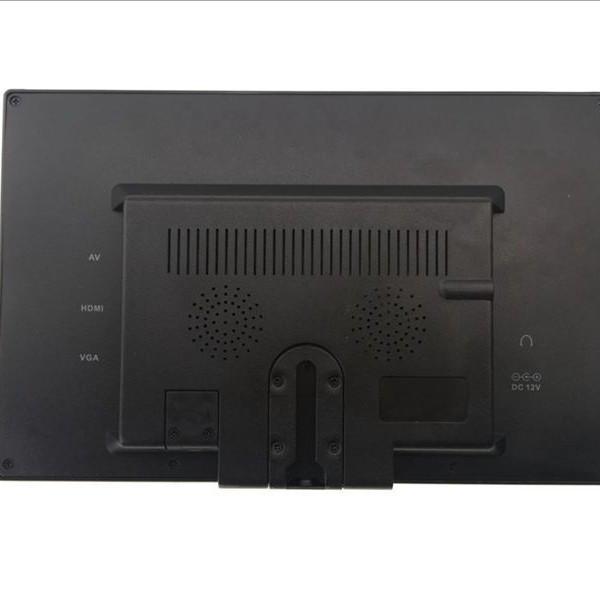 9-Inch HD Car Monitor with Speakers, AV, HDMI, and VGA Inputs