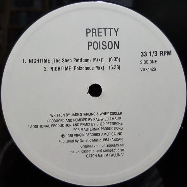 12inch Record PRETTY POISON Nightime VSX1429 Virgin 1988 Canada Dance Electronica Used
