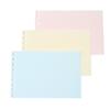 Maruman Loose-Leaf Mini B7 Blank Paper, 90 Sheets, 10-Pack, 3-Color Assortment, L1433-99