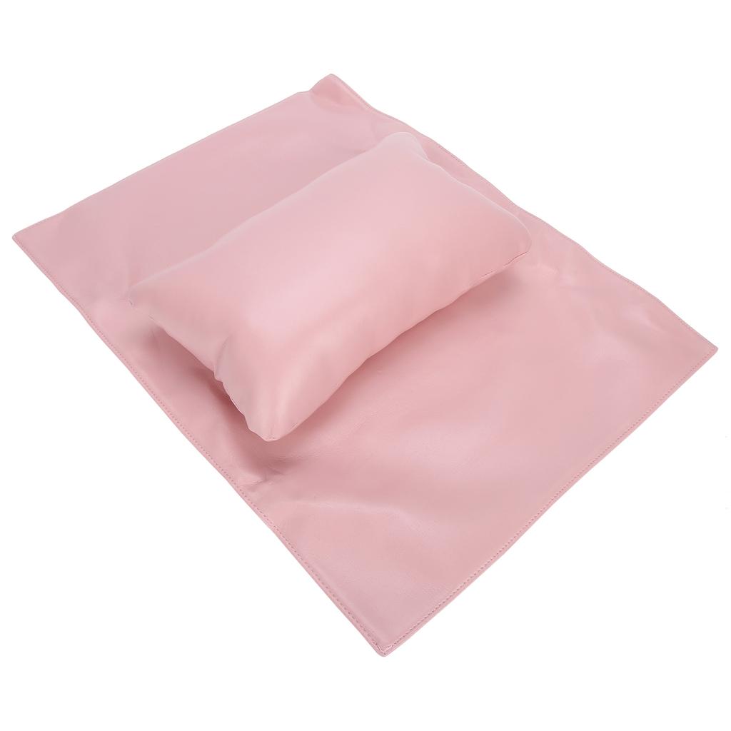 Nail Art Hand Pillow Waterproof Manicure Hand Holder Removable Nail Rest Cushion MatPink