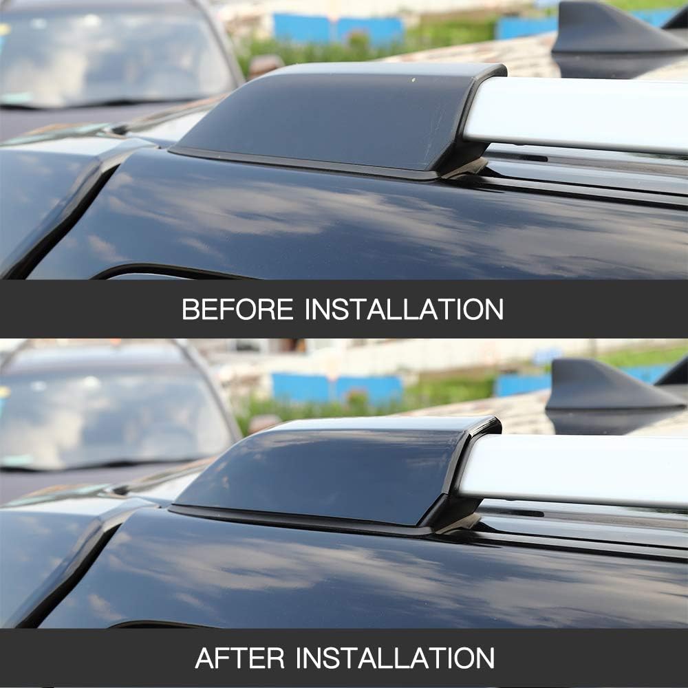 JeCar Roof Rails Rack End Cap Protection Cover Shell Roof Rails Rack Leg Cover End Cap Protection Cover Shell 4Runner Accessories for Toyota 4Runner