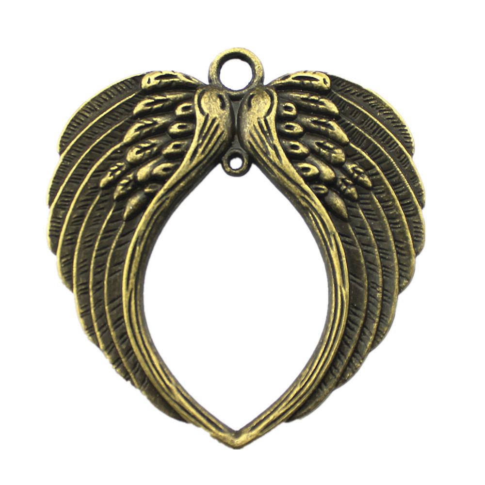 Feather Wing Charms Antique Alloy Pendants For Bohemian Jewelry Making