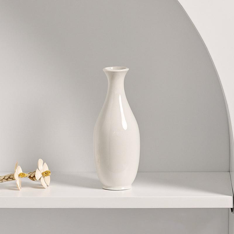 Nordic Ceramic Bud Vase Modern Small Flower Pot Decorative Flower Vases for Home Office Desktop Decor Wedding Flower Arrangement