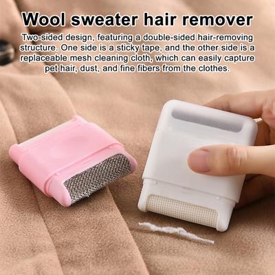 Sweater Hair Remover Double-Sided Lint Roller Reusable Adhesive Tape Mesh Cleaner Hair Removal Tool