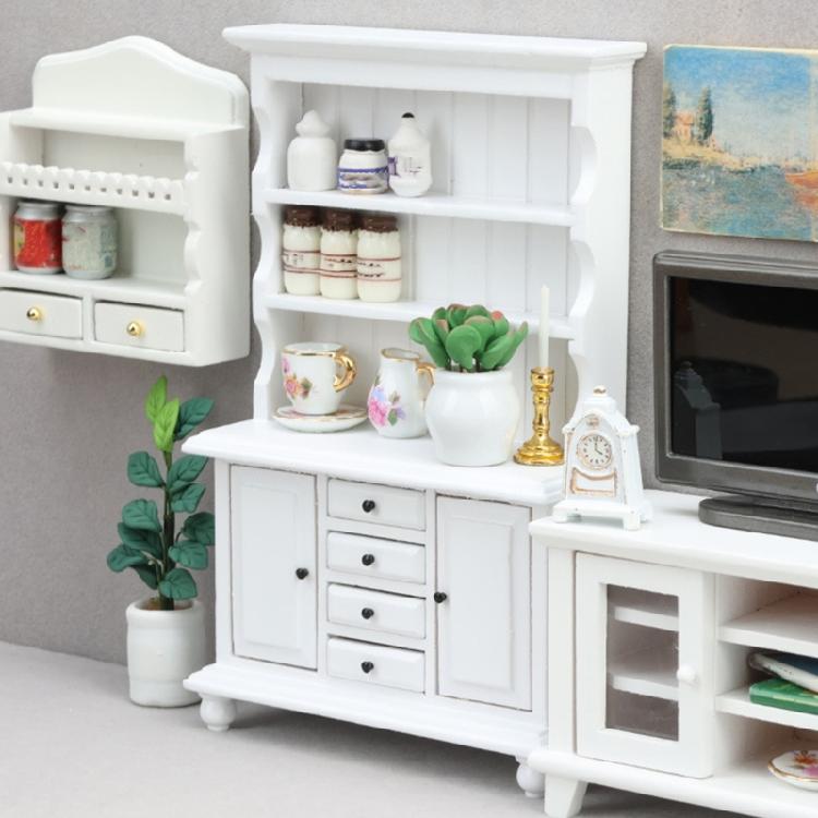 Miniature Wooden Cabinet Model For Dollhouses Accessories DIY Craft Project Bedroom Living Room Tiny House Scene Decoration
