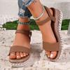 2025 New Shoes Female Buckle Strap Women's Sandals Open Toe Casual Plus Size Summer Best Seller Comfortable Flat Sandals