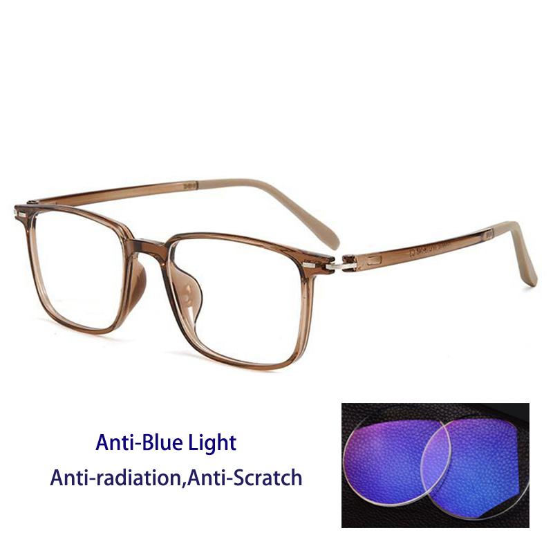 Square Anti Blue Light Reading Glasses Men Woman Prescription Glasses Optical Glasses Single Focus Presbyopic Glasses