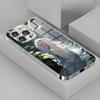 Custodia per telefono anime Frieren Oltre la fine del viaggio Per iPhone17 16 16e 15 14 13 12Plus Mini Pro Max Custodia per telefono in vetro galvanizzato