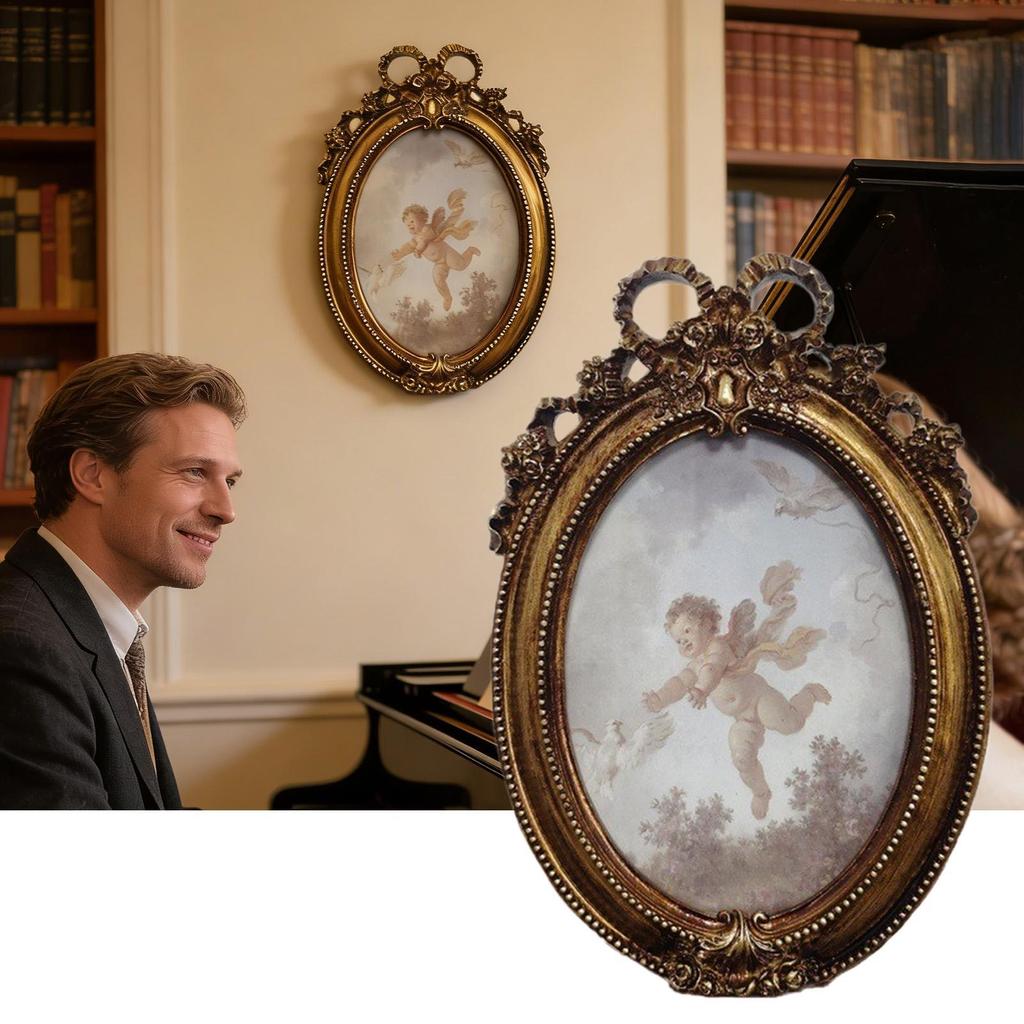 Small Picture Frames Vintage Tabletop Display Home Decor Photo Frames For Wall Decor For Bedroom Living Room Bathroom Entryway