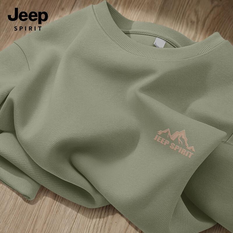

JEEP SPIRIT Men s 2025 Round Neck Loose Fit Sweatshirt 2XL