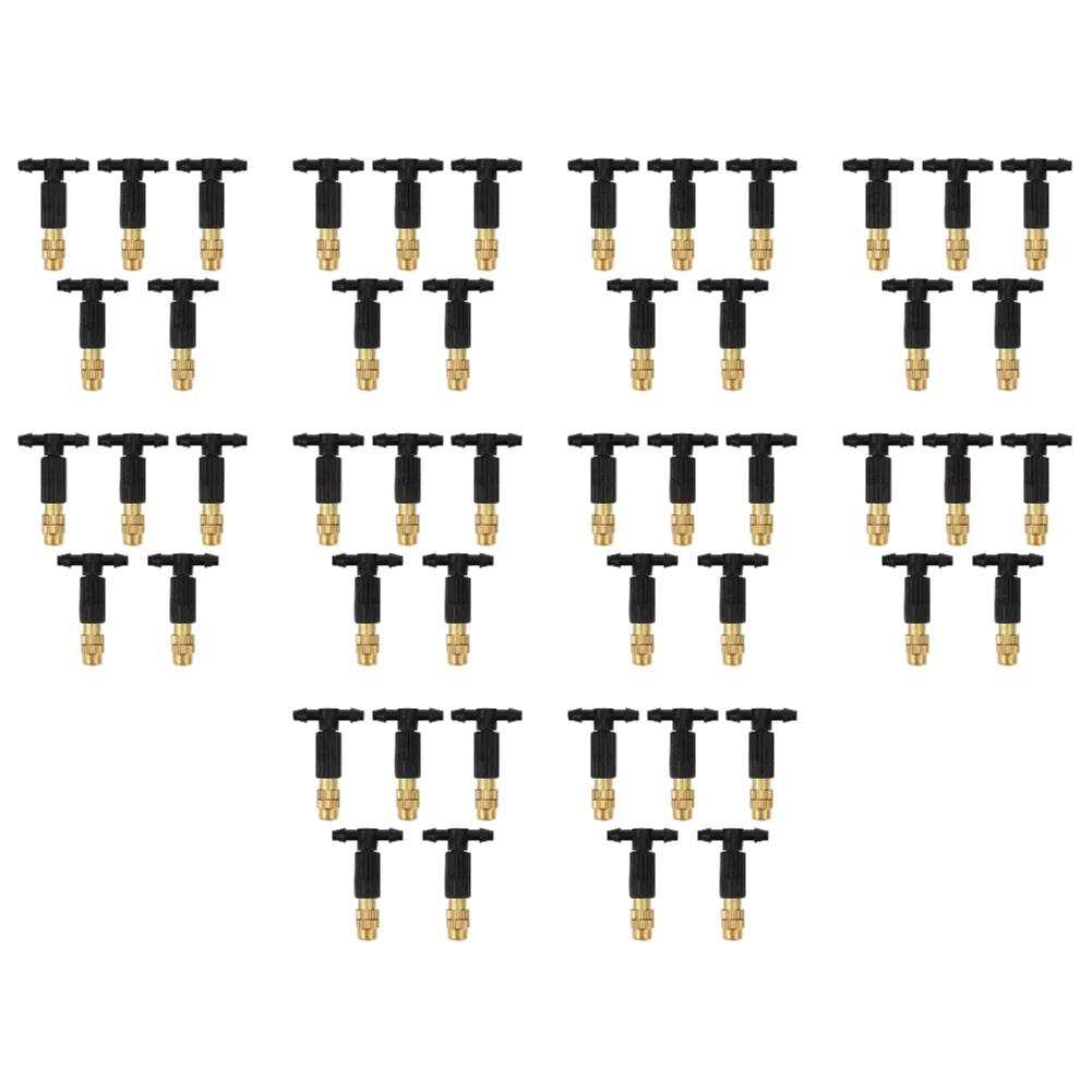5-50Pcs Adjustable Misting Nozzle Garden Patio Water Mister Brass Spray Sprinkler Adjustable Copper Atomization Single Nozzle