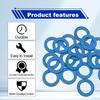 20 Pcs Lower Unit Drain Plug Seal Gasket, 3/8-16 Gearcase Lube Oil Drain Screw Washer Replacement for Mercury Outboard Evinude Mercruiser Outdrive