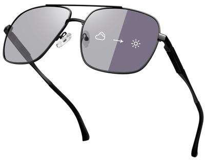 KANASTAL Photochrome Tropfen-Sonnenbrille für Herren und UV400 Klassisch Perfekt für und Reisen Gläser Licht Damen, Schutz, Farbwechselnd, Design,