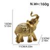 Elephant Statue Resin Desktop Ornament Animal Sculpture Decorative Figurine for Entrance Desk Office Centerpiece Living Room