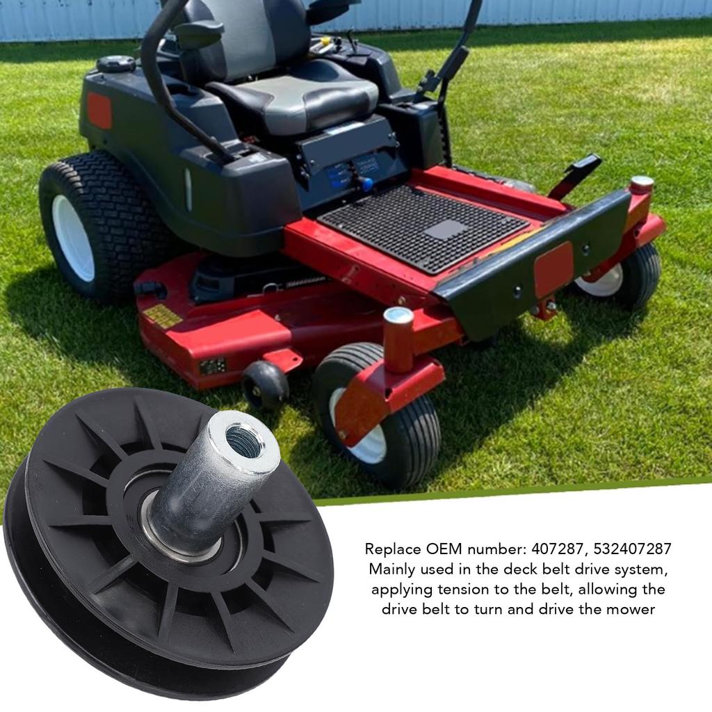 Mower Idler Pulley Replacement V Groove Deck Belt Pulley Replace OEM 407287 532407287 for YTH2454 TS254XG-96043031100