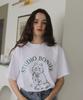 BONIEE New Cat Symbol Cat Graphic Loose Oversized T-Shirt White