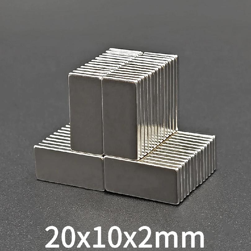 20x10x2 Super Powerful Magnets Strong Disc Magnets for Fridge, DIY, Building, Scientific, Craft, Education, 20mm x 10mm x 2mm