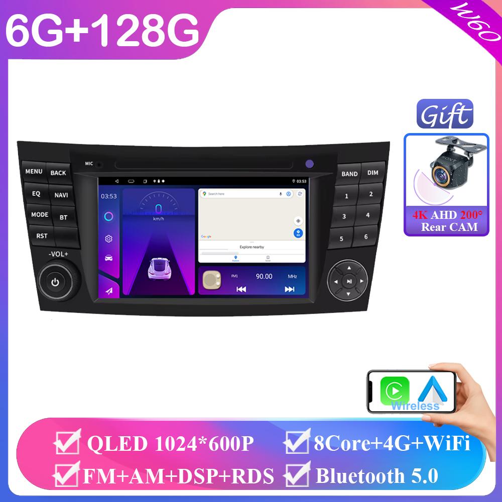 Wireless Carplay Android Auto Car Intelligent Systems 7 Inch for Mercedes W211 Benz W211 Car Radio Multimedia Player Car Stereo