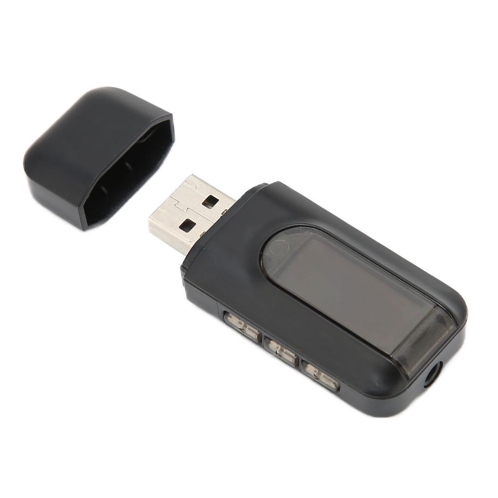 2 in 1 Bluetooth Adapter USB Wireless Bluetooth Transmitter Receiver with LED Display for Car Home Audio System