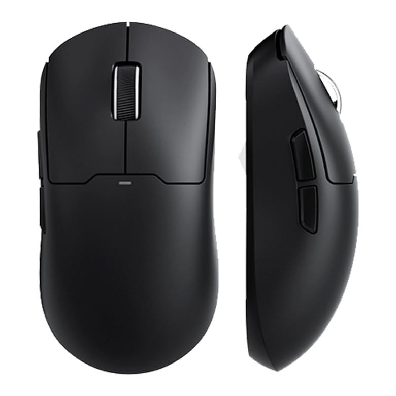 MCHOSE A5 PRO MAX Wireless Gaming Mouse, Ultra-Lightweight (59g), PAW3395, Nordic52840, 26000DPI, Bluetooth, 2.4Ghz, USB-C, 500mAh Battery, Black