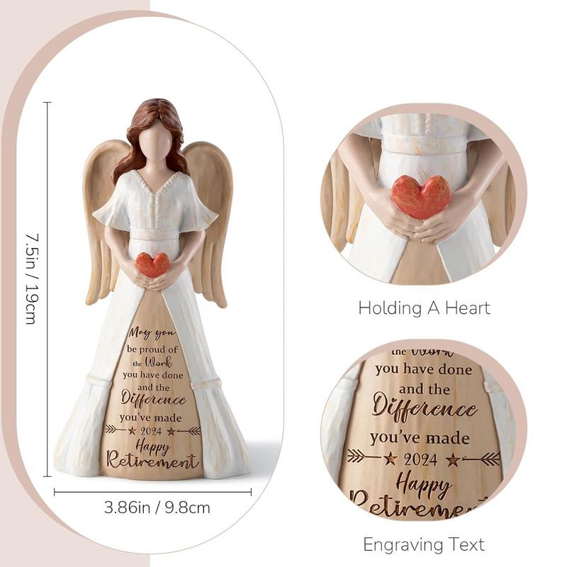 Statues et Figurines d'Ange Figurine d'Ange Polyvalente Statue d'Ange en Résine Ornements d'Ange Uniques de Collection