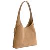 Coach Borsa Tote Brooklyn 28 con Placca Logo in Pelle Scamosciata Donna Borsa Tote Beige CW637-B4SN