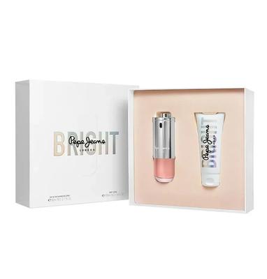 Coffret parfumé Eau pour femmes Bright 80 ml + Lait pour le corps 100 ml