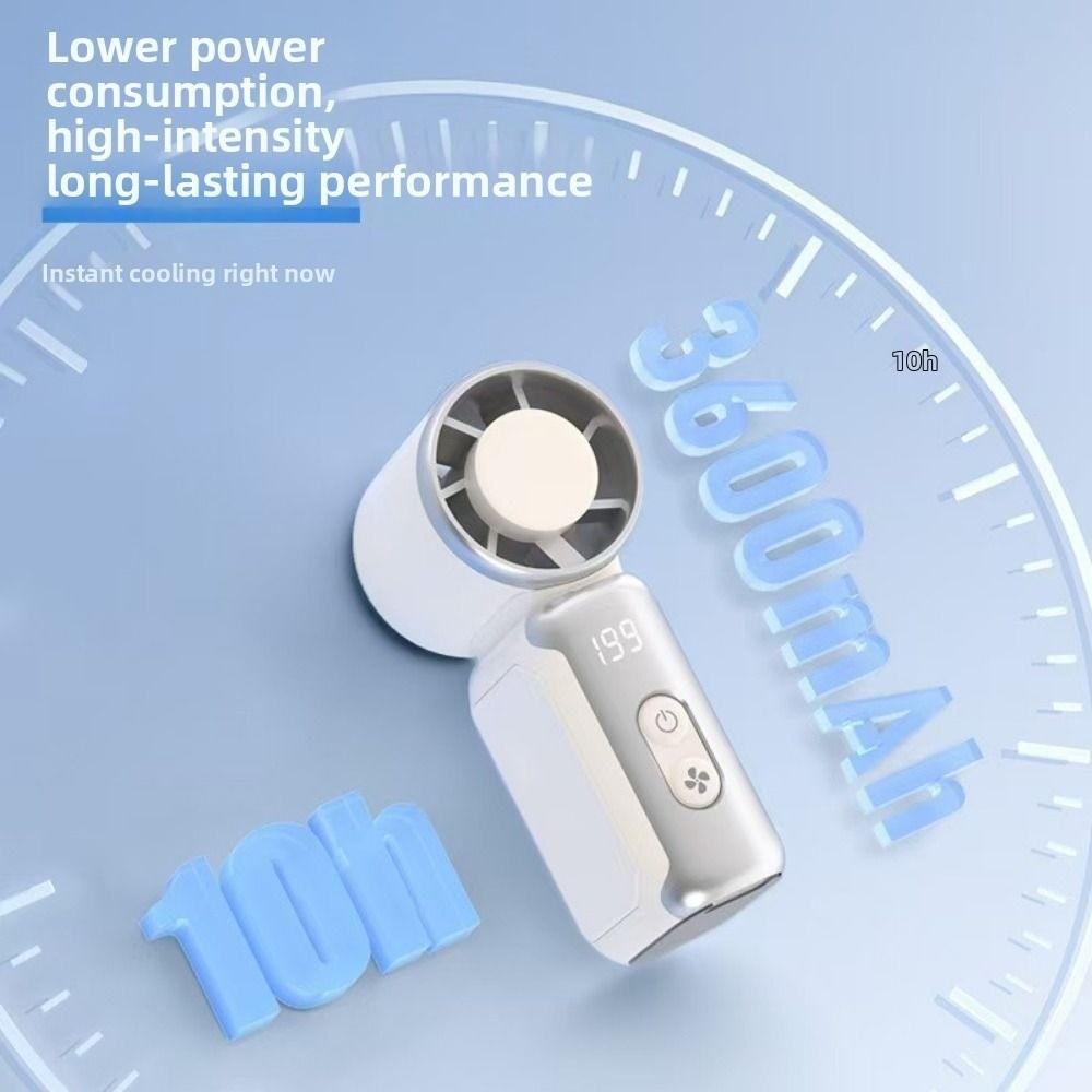 199 Gears Cooling Fan Adjustable Speeds Turbo Fan Hand Small Portable Handheld Fan  Outdoor