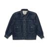 Levis Midnight Blue Label Series Solid Wash Single Button Long Sleeve Denim Jacket Women Jackets Deep-Indigo A2112-0009
