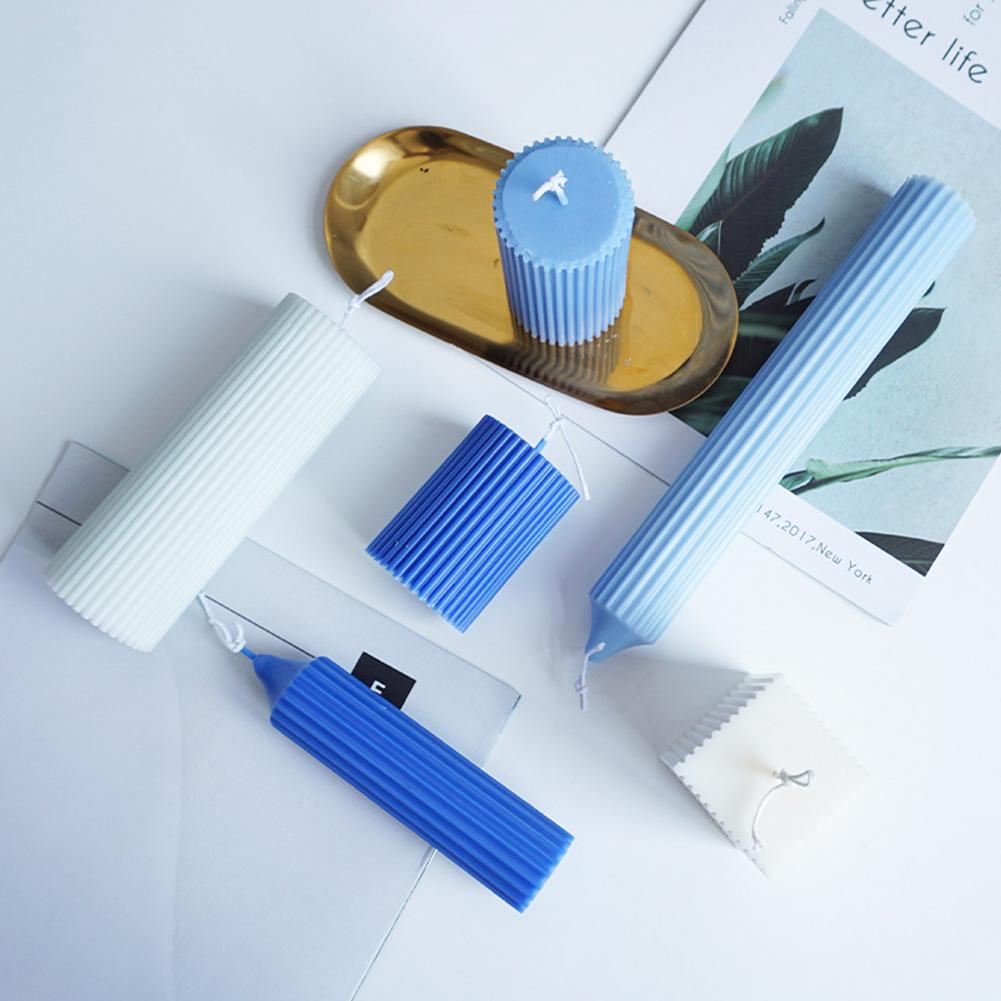 Plastic Candle Mold DIY Cylinder Pillar Scented Candle Handmade Craft Making Mold Set For Gift Handcraft Crafts Wedding Decor
