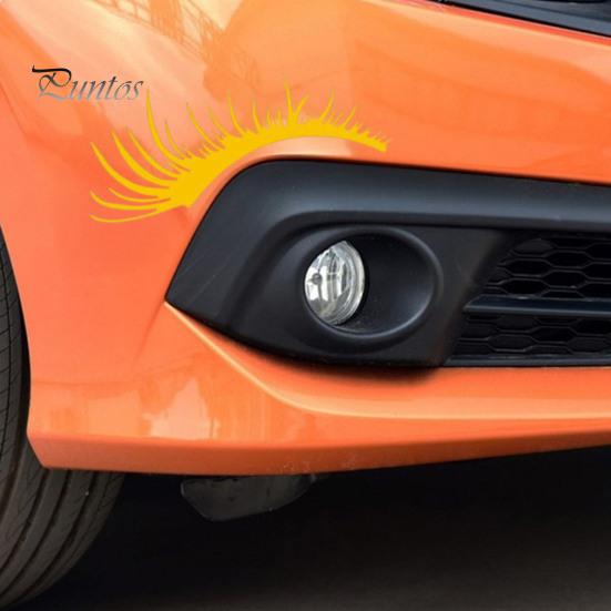 Adesivi per Auto Ciglia Carine 2 Paia Adesivi per Fari, Decalcomanie Divertenti per Fari Auto, Adesivo Veicolo Facile da Applicare per Auto Beetle, Motociclette,