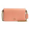 Mila 21 Gold Hardware Chain Shoulder Strap Pebble Leather Shoulder Bag Small Women Shoulder Bag Peach Brass CAO01-B4E1