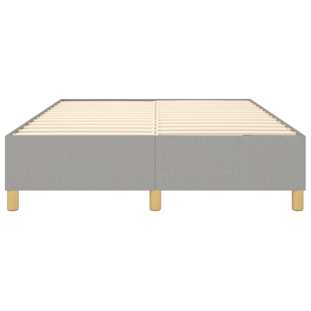 vidaXL Boxspringbettgestell Hellgrau 140x190 cm Stoff