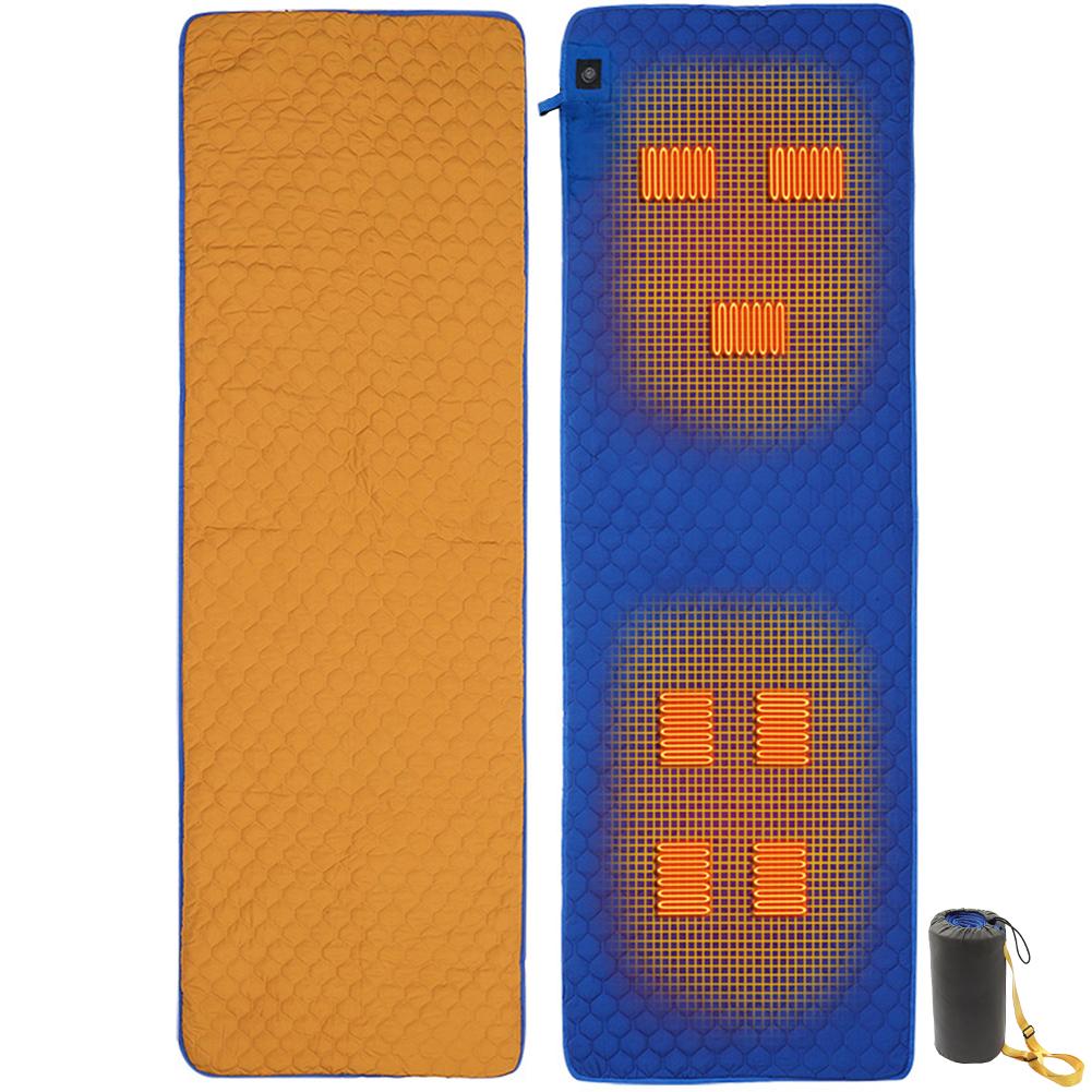 

7 зон нагрева спальный коврик 38 до 65 ℃ 3 передач изоляционный коврик с подогревом питание от USB для кемпинга на открытом воздухе походов