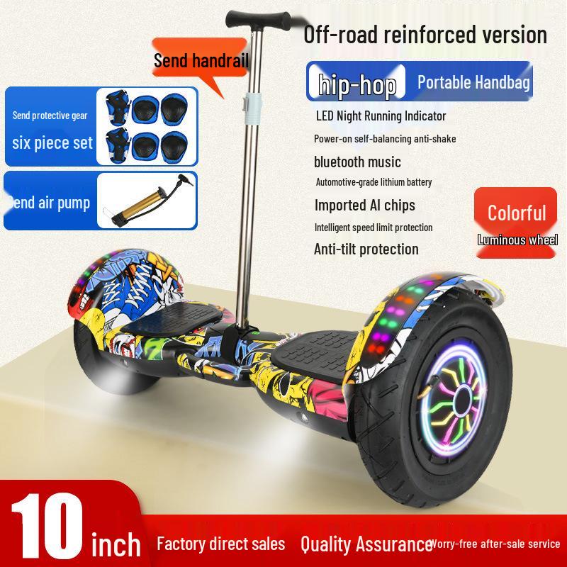 7-Inch Children's & Adults' Bluetooth Balance Scooter - Fast Electric Two-Wheeler