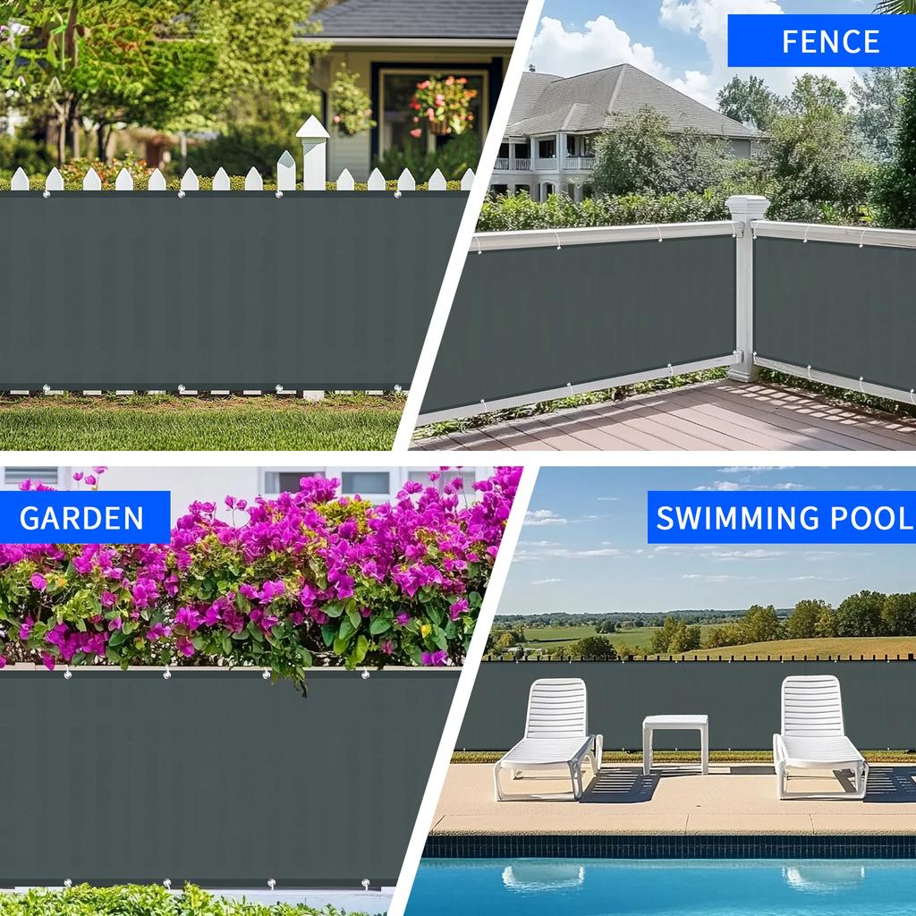 Balcony Privacy Screen Waterproof Patio Fence Cover Garden Sunshade Sail Shelter UV Protection Outdoor Deck Porch Cover Cloth