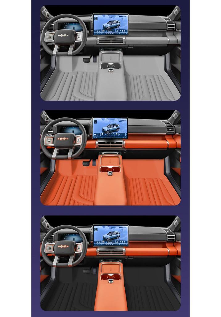 Eco-friendly Waterproof & Dustproof Floor Mats for Equation Leopard Titanium 7 - Double-layer Car Interior Accessories