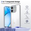 EUCAGR For Oppo A3X 4G Case Air Cushion Shockproof Silicone Bumper Clear Matte Back Cover Hard Phone Case for Oppo A3X